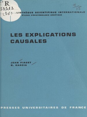 cover image of Les explications causales